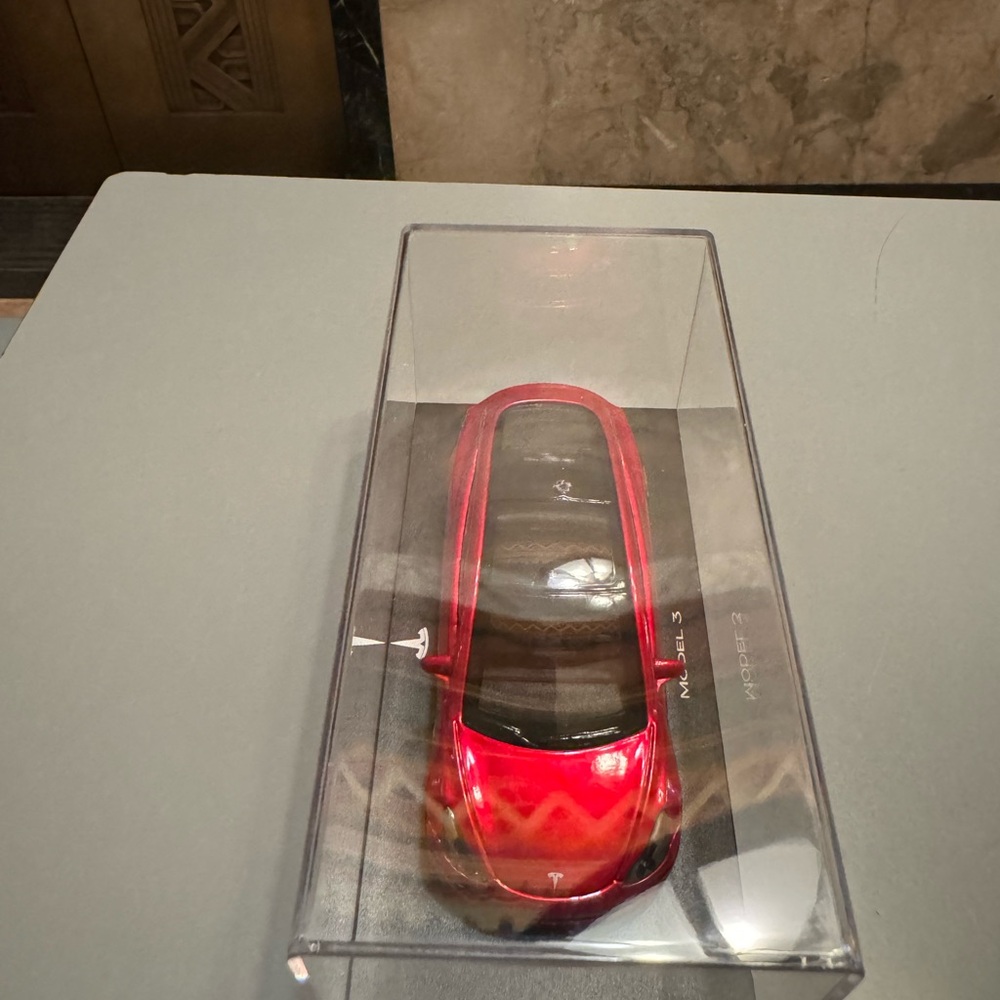 Tesla Model S Red Diecast Car